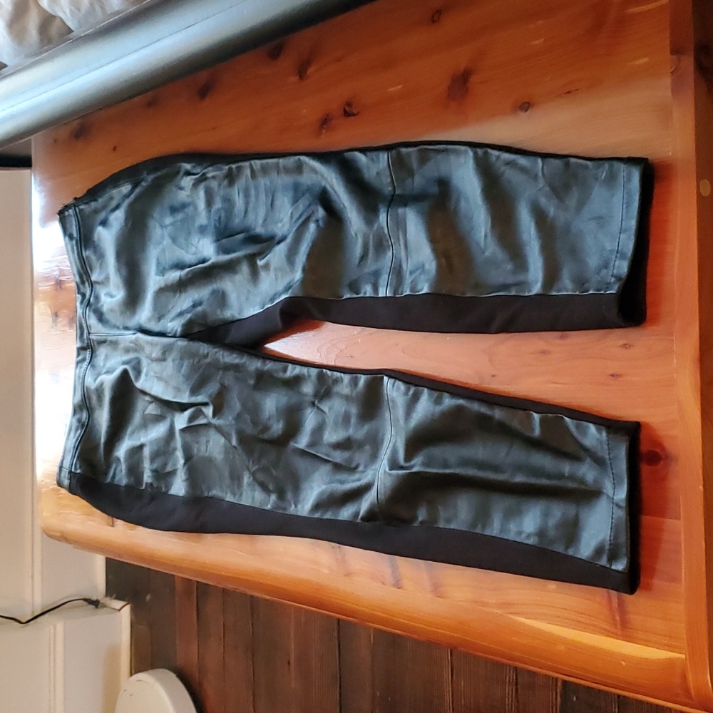 Faux leather pants